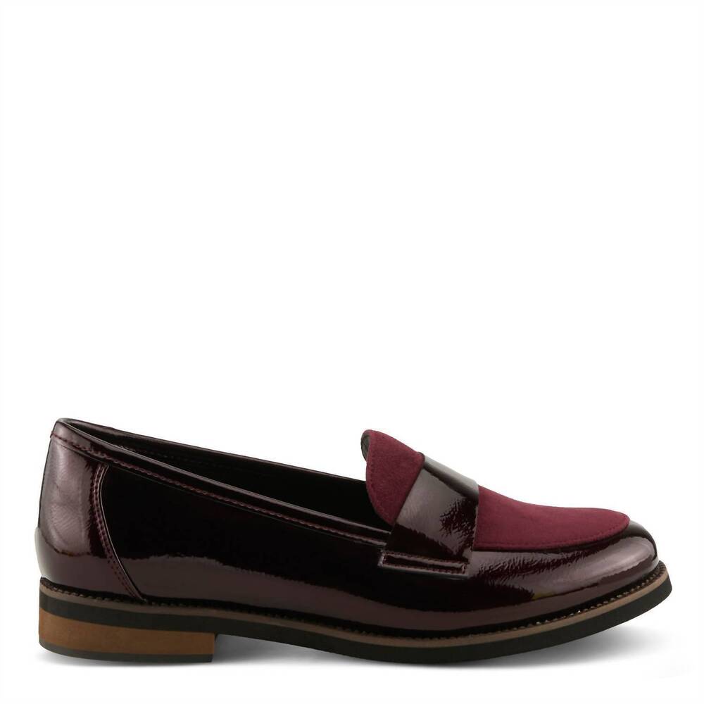 NEW PATRIZIA women's noldin loafers in bourdeaux
